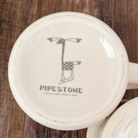 Pipestone Mimbreno Indian Replica Bighorn Sheep Lizard (Set of 2) Cafe Mugs 10oz - Picture 5 of 10